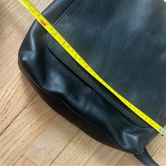 Coach Houston Map Bag black pebble leather messenger purse crossbody - Picture 15 of 16